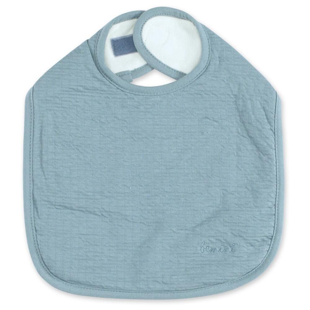 Bavoir bleu gris